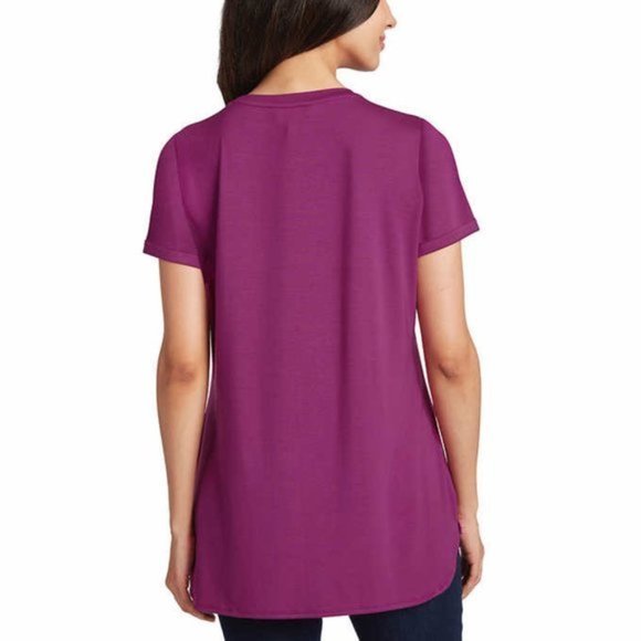 ELLEN TRACY Ladies’ Tunic Top - Berry NWT - Picture 2 of 3